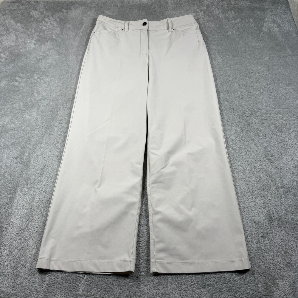 Lululemon City Sleek Wide-Leg Pant Women 29 White Opal High Rise 7/8 Length